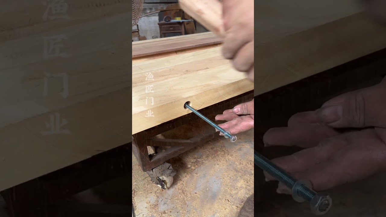 Antique Solid Wood Door Reinforced with Steel Bars | UB Wooden Door Works 