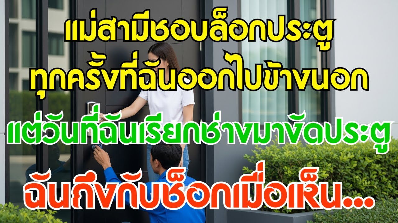 แม่สามีชอบล็อกประตูทุกครั้งที่ฉันออกไปข้างนอก แต่วันที่ฉันเรียกช่างมางัดประตู ฉันถึงกับช็อกเมื่อเห็น