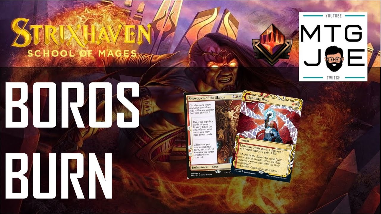 Burning Though Mythic - Boros Burn in Historic on MTG Arena - YouTube