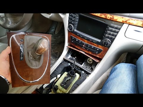 Как Снять или Заменить Ручку АКПП на Mercedes W211, W219, CLS