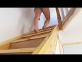 Amazing Making Simple Wooden STAIRCASE for Home | Couple Builds Small HOUSE -Ep.7
