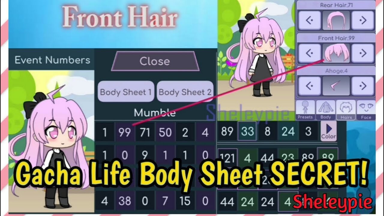 images Gacha Life Template Body And Hair gacha life body sheet secret...