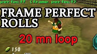 OoT Perfect Rolls 20 minute loop with Input Cue for wiiVC (150ms)