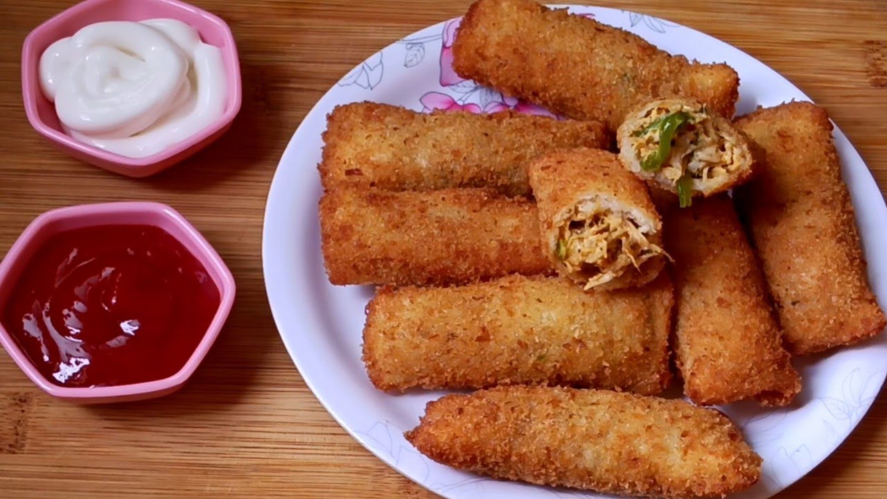 Crispy Chicken Cheese Bread Rolls | Perfect Iftar Snack | Chicken Cheese Bread Rolls