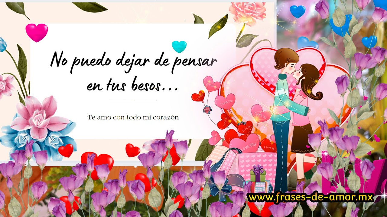 No puedo dejar de pensar en tus besos cada día te extraño más - YouTube