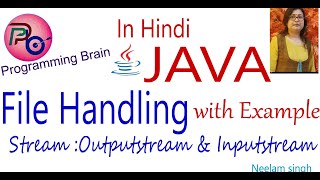 Java File Handling :key concepts and classes related to Java file and Stream With Example