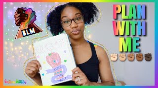 PLAN WITH ME AUGUST 2020 BULLET JOURNAL SETUP (BLACK LIVES MATTER THEME)