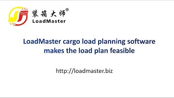 LoadMaster cargo load planning software makes the load plan feasible