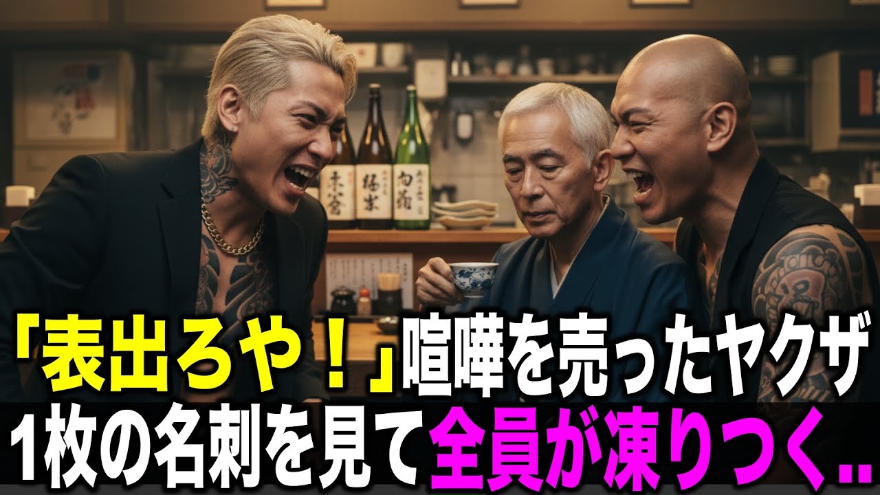 高級寿司店でヤクザに絡まれた老人…老人が落とした1枚の名刺を見て、全員が凍りついた【スカッとする話】