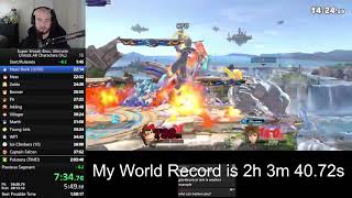 Smash Ultimate Character Unlock Speed Run World Record! (2:00:03)