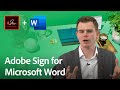 Sending documents for signature with Adobe Sign for Microsoft Word