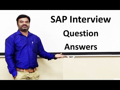 वीडियो: SAP FICO के लिए साक्षात्कार प्रश्न क्या हैं?