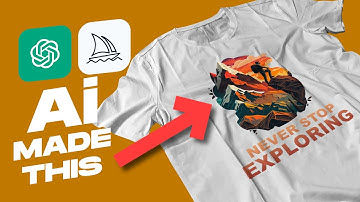 I created this POD T-Shirt design using ChatGPT & Midjourney