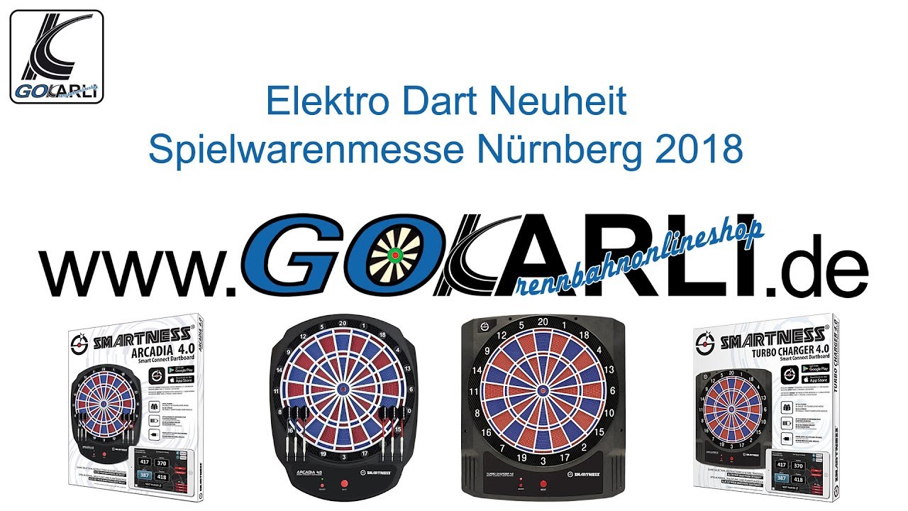 Carromco Smartness Elektronik Dartboard Smart Connect Arcadia 4.0 und Turbo  Charger 4.0 mit App - YouTube