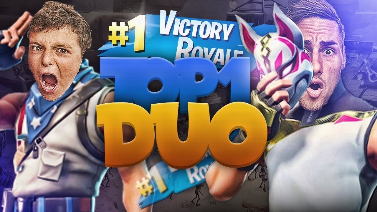 fortnite notre premier top 1 avec mon petit frere en duo - mx18 fortnite