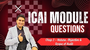 CA Inter Audit | ICAI Module  Questions | Chapter 1 - Nature , Objective & Scope of Audit