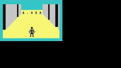 Mattel Aquarius typed in game GUNFIGHT with listing