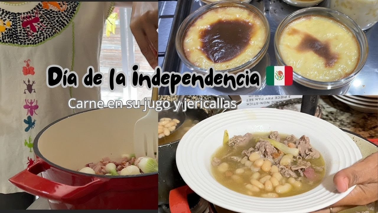 Día de la Independencia 🇲🇽 | Aprendí carne en su jugo con mi suegra + jericallas