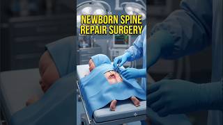Newborn Spine Repair Surgery 3D Animation | Spine Repair Surgery #shorts