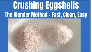 Crushing Eggshells In A Blender