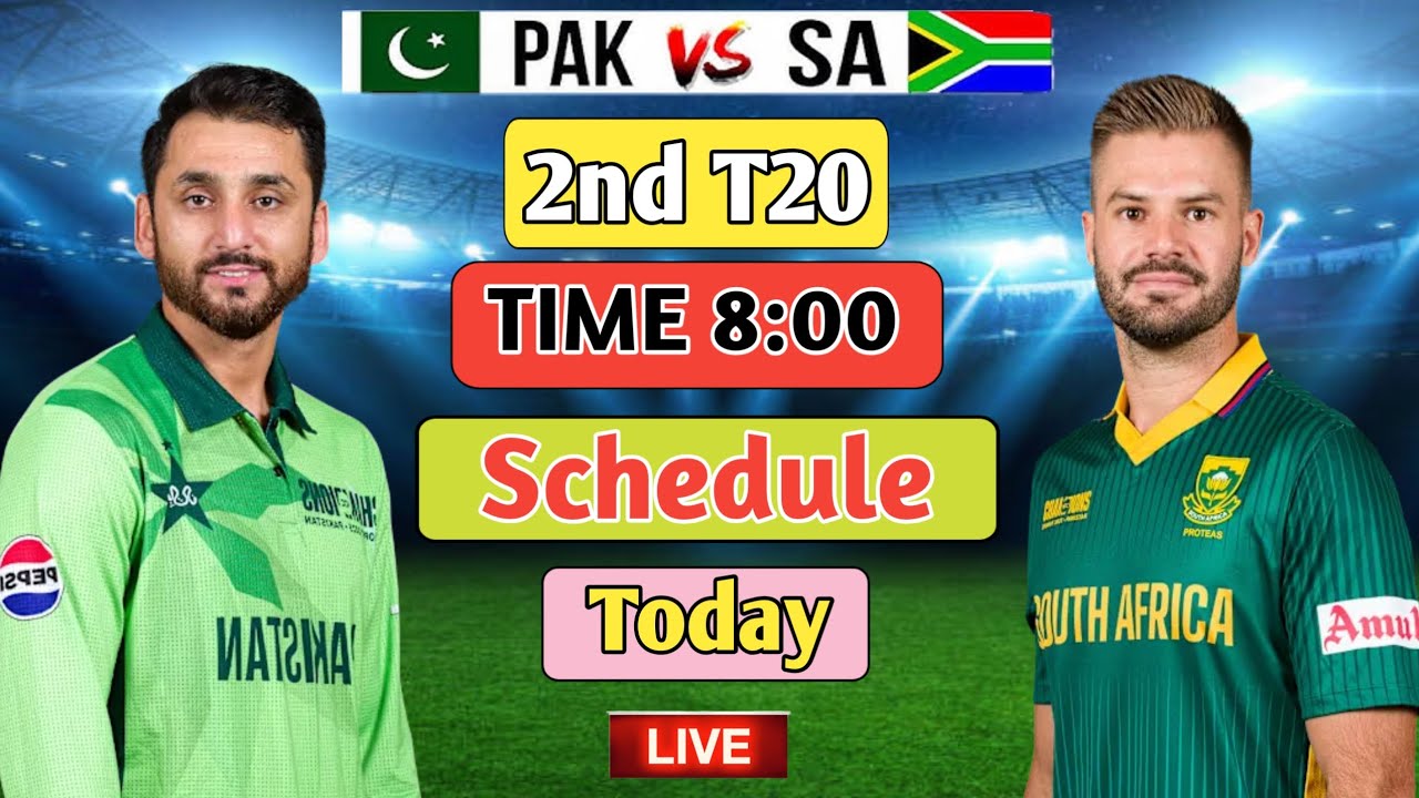 Pakistan vs South Africa T20 Series 2nd Match Date & Time 2025 | Pak vs ...