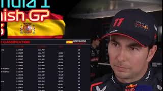 Sergio Perez Post Qualifying Interview F1 Spanish GP 2023 Update