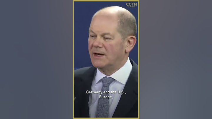 Olaf Scholz: The west is united