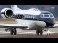 Best Looking Gulfstream G650 Landing & Take Off at Bern Airport