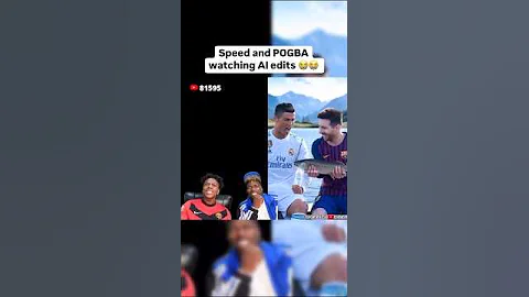 Speed and POGBA watching Ronaldo and Messi AI video 🤣💀