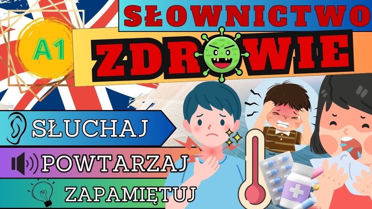 SŁOWNICTWO - ZDROWIE | dla POCZĄTKUJĄCYCH | Język Angielski - YouTube