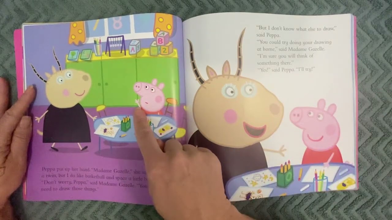 Peppa Pig:Peppa loves everyone.Reading along with Monika.For kids and toddlers