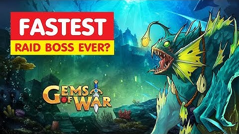 Gems of War Raid Boss Event! Best ULTRA FAST Team and Strategy?