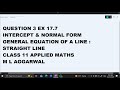 Ques 3 Ex 17.7 Distance of point from a Line: Straight Line Class 11 Applied Maths ML Aggarwal