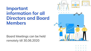Relaxation from having in-person Board meetings | Initiative by MCA to tackle COVID-19