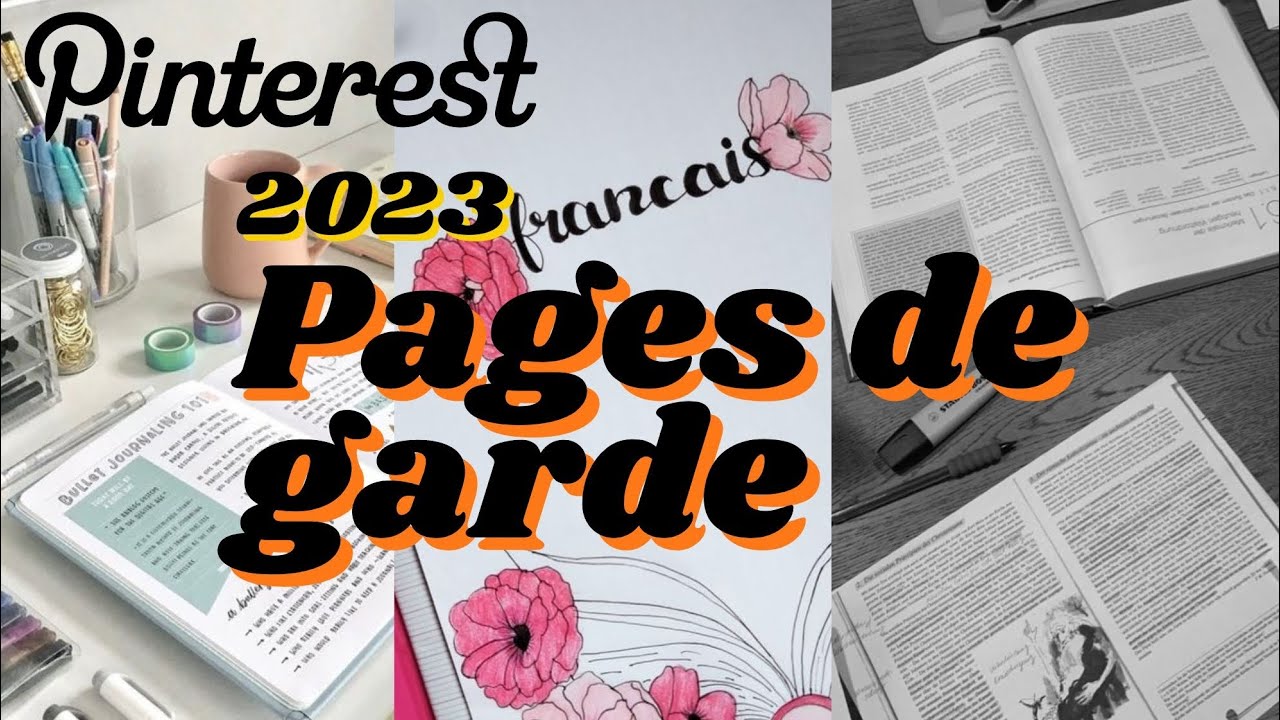 | je reproduit des pages de garde Pinterest 2 ème partie |🫠🦋📝 - YouTube