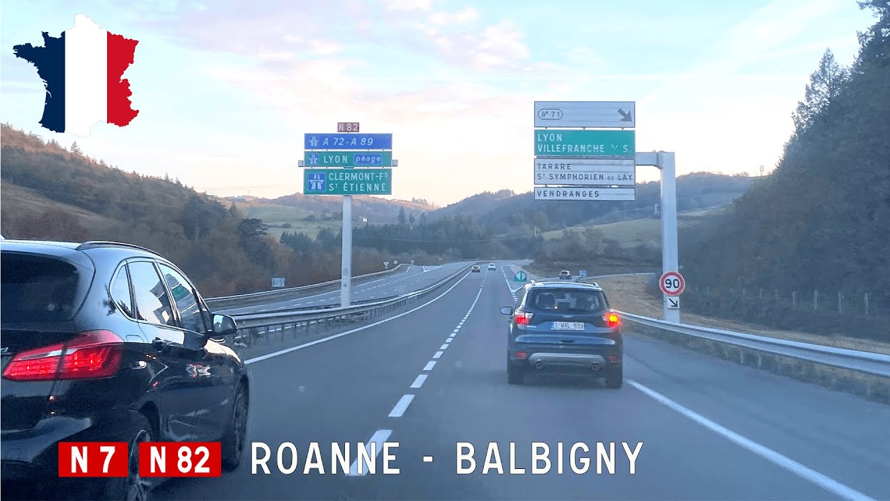 France (F): N7 + N82 Roanne - Balbigny