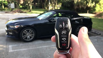 How to auto start a ford mustang with key remote FOB