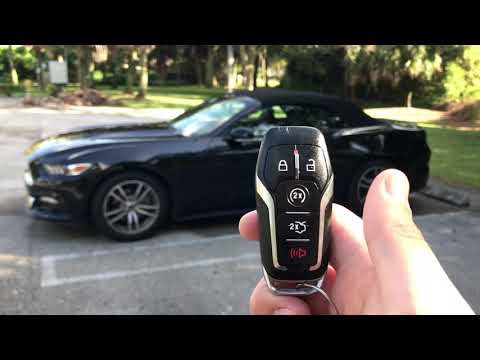 How to auto start a ford mustang with key remote FOB