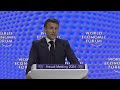 A davos macron appelle leurope  sarmer en 2024 face  lacclration du monde  afp