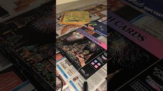 ASMR SCRATCH ART TIME -LAPSE: MOSCOW NIGHT AND FIREWORKS PART -1