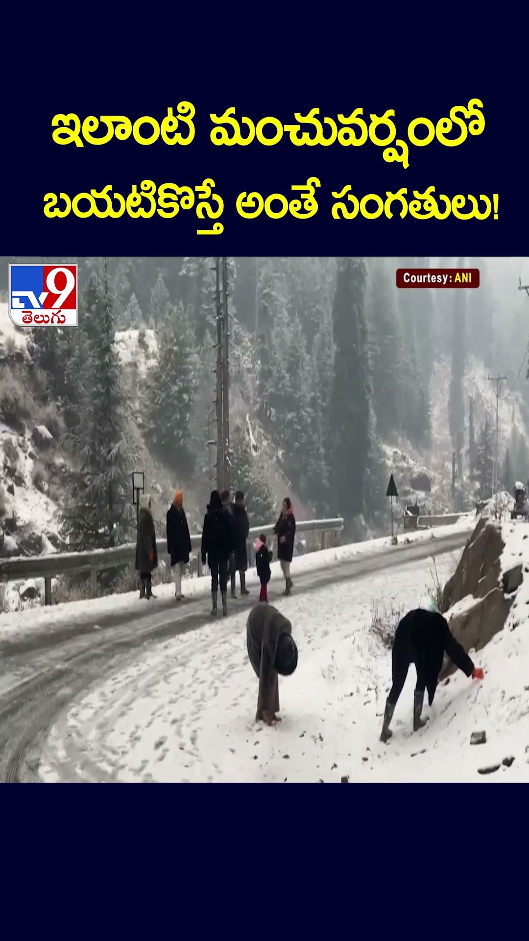 ఇలాంటి మంచువర్షంలో బయటికొస్తే అంతే సంగతులు! | Heavy Snow Fall - TV9