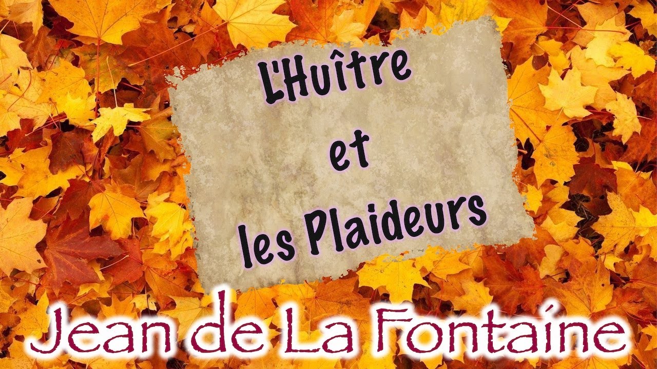 L'Huître et les Plaideurs, Fable de La Fontaine - YouTube
