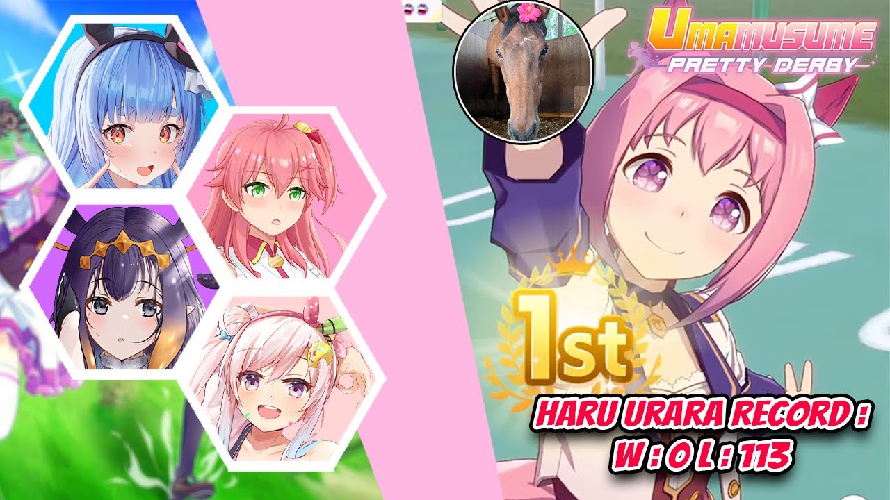 All Hololive JP EN And ID Members Reaction To Haru Urara In Umamusume Hololive【ENG SUB】