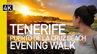 Puerto De La Cruz, Tenerife | Evening Beach Walk