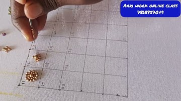 aari work butta design