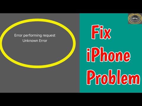 Fix Error performing request Unknown Error in iPhone | Phone Dialer Problem iPhone | Error perfor...