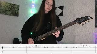 lilhuddy - 21st century vampire (guitar solo with tabs)