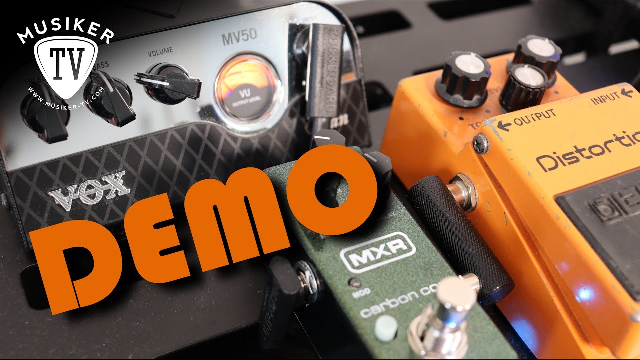 VOX MV50 Clean with Boss DS-1 - Demo