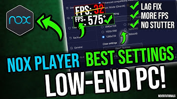 🔧NoxPlayer Best Settings For Low-End PC ✅ | NoxPlayer Lag Fix And FPS Boost For All Games!