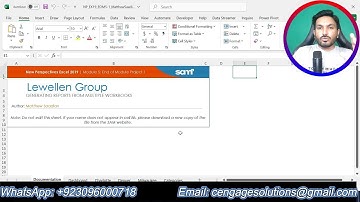 New Perspectives Excel 2019 Module 5 End of Module Project 1 | Lewellen Group SAM Project